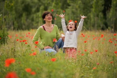 spend time outdoors with kids
